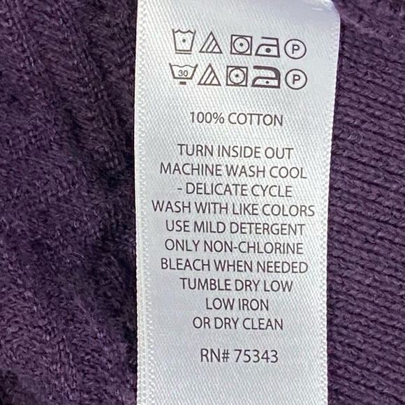 Fredrik Anderson Copenhagen men eggplant colour 100% cotton sweater. Size L. NWT - Picture 8 of 10